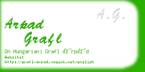 arpad grafl business card